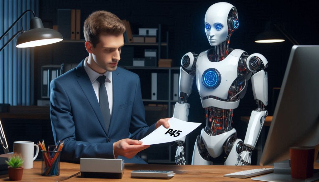 Showing Robot AI replacing Financial Adviser