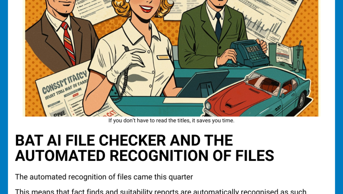 Automated recognition of files.