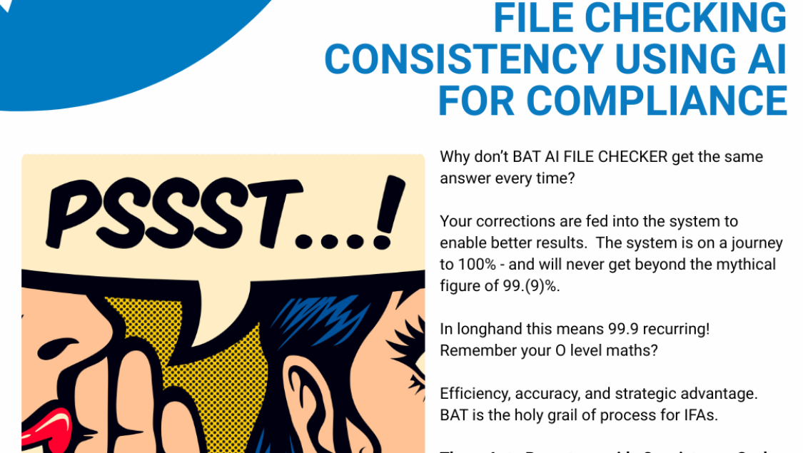 FILE CHECKING CONSISTENCY USING AI FOR COMPLIANCE