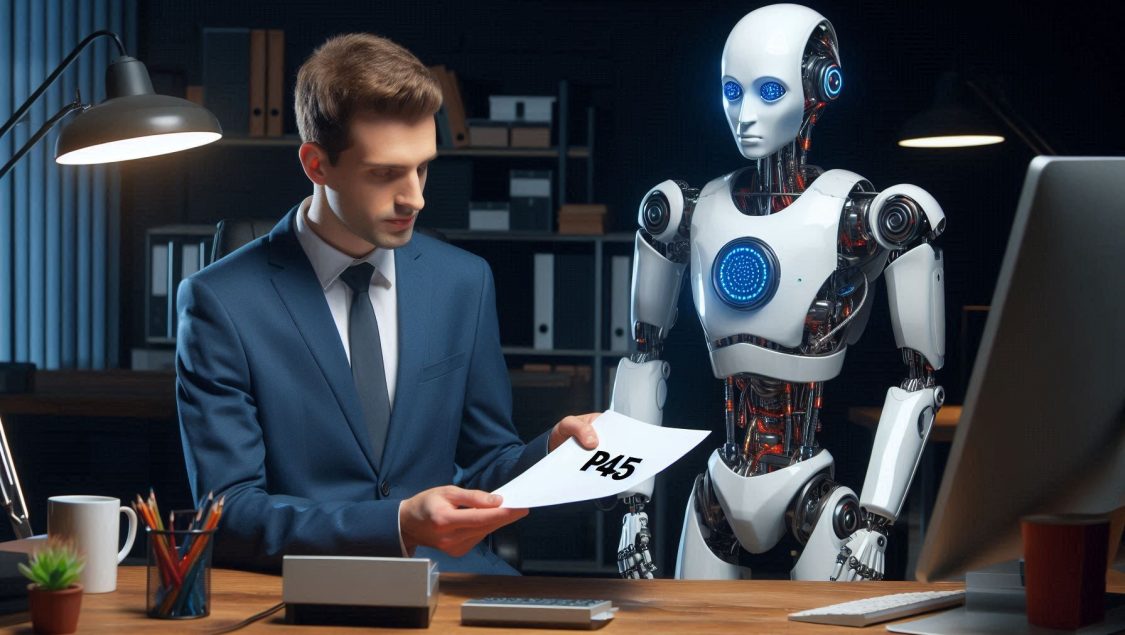 Showing Robot AI replacing Financial Adviser