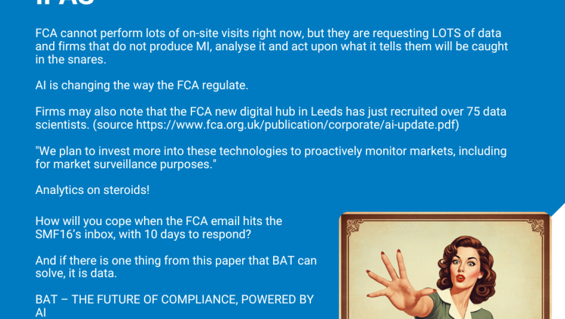 AI is changing the way the FCA regulate.